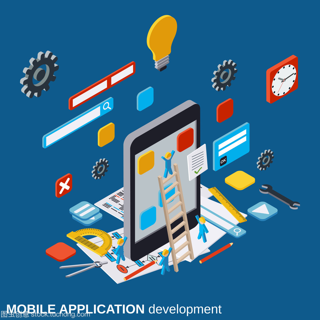 移动应用程序开发与SEO过程及算法优化矢量的应用